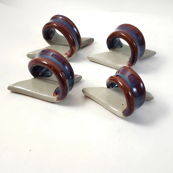 Pottery Napkin Rings - Picture 1 of 3